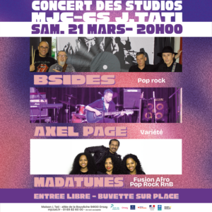 Concert de musiques actuelles à la MJC-CS Jacques Tati à Orsay